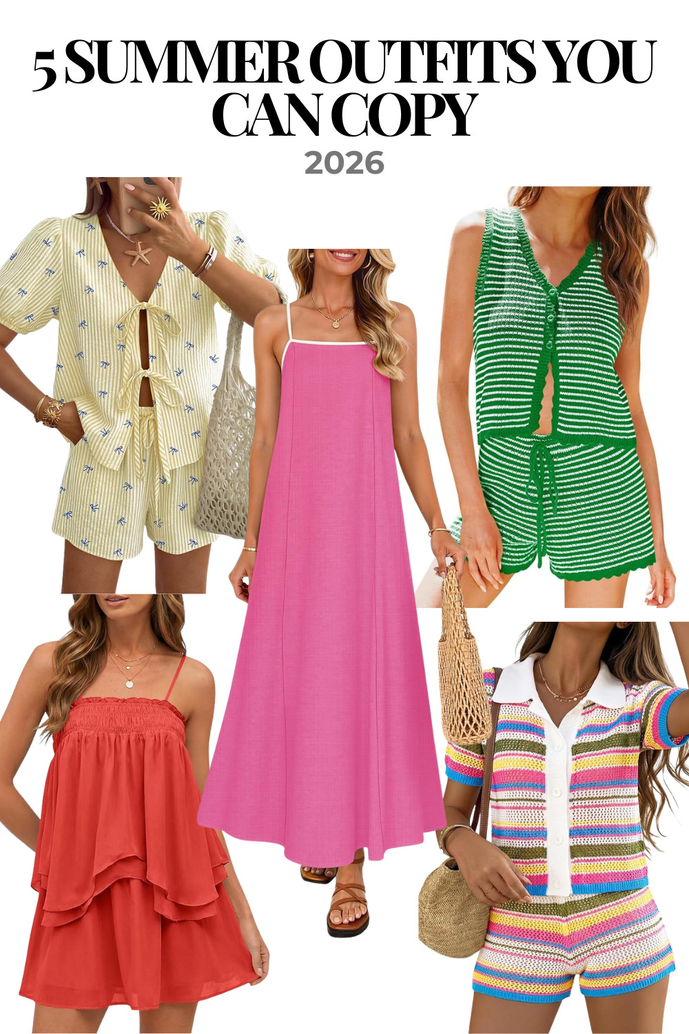5 Summer Outfits You Can Copy in 2026 ☀️

summer outfits 2026, cute summer outfits, summer outfit ideas women, easy outfits to copy, trendy summer outfits, colorful summer outfits, vacation outfit ideas, casual summer outfits, summer dress outfits, beach outfit ideas, lightweight summer outfits, hot weather outfits, aesthetic summer outfits, comfy summer looks, everyday summer outfits, feminine summer outfits, vacation style outfits, bright outfit ideas, effortless summer style, 2026 fashion trends summer, amazon fashion, amazon finds, 

 #LTKootd #LTKSeasonal #LTKSaleAlert
