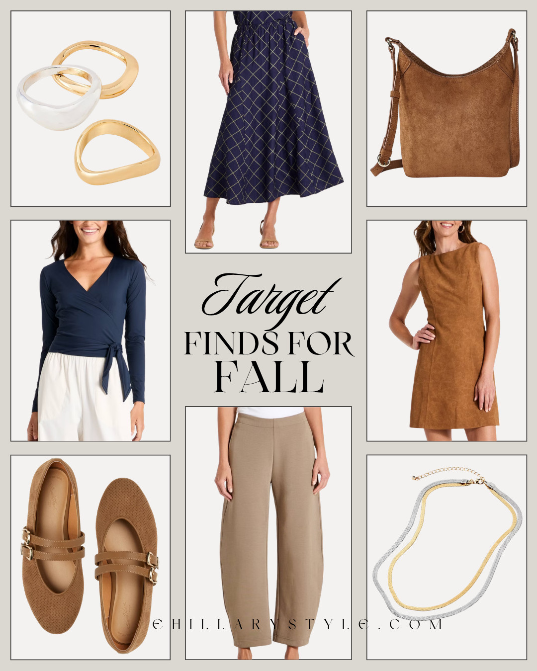 Target Fall Fashion Finds for an Effortlessly Polished Wardrobe

Target’s newest fall fashion finds are full of elevated staples in the season’s best neutrals. Think suede-inspired dresses and handbags, chic Mary Jane flats, barrel-leg pants, midi skirts, wrap tops, and mixed-metal jewelry. These affordable Target finds make it easy to create polished fall outfits that feel current, timeless, and easy to wear.

#TargetStyle #TargetFashion #TargetFinds #TargetNewArrivals #FallFashion #FallOutfits #FallStyle #AffordableFashion #TransitionalStyle #SuedeTrend #MaryJaneFlats #BarrelPants #MidiSkirt #NeutralStyle #CapsuleWardrobe #ElevatedBasics #LTKFashion #LTKFinds #PinterestFashion #TheHillaryStyle 

 

#LTKootd #LTKSeasonal #LTKOver40