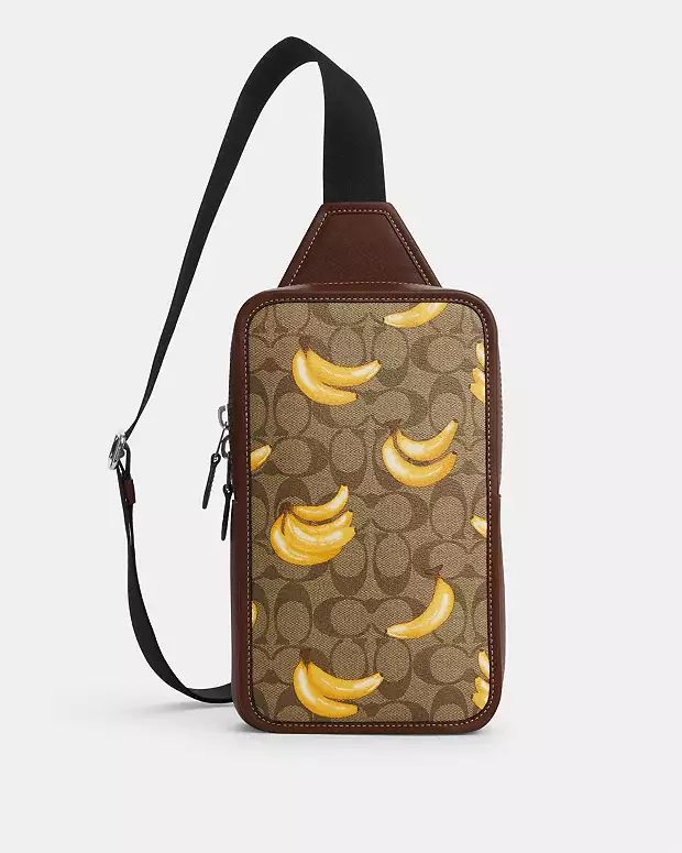 Sullivan Pack In Signature Canvas With Banana Print | Coach Outlet