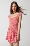 UO Georgina Smocked Mini Dress | Urban Outfitters (US and RoW)