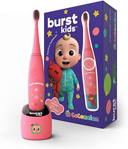 CoComelon x BURSTkids Sonic Toothbrush with Soft Charcoal-Black Bristles, Small Head Size & Comfort  | Amazon (US)
