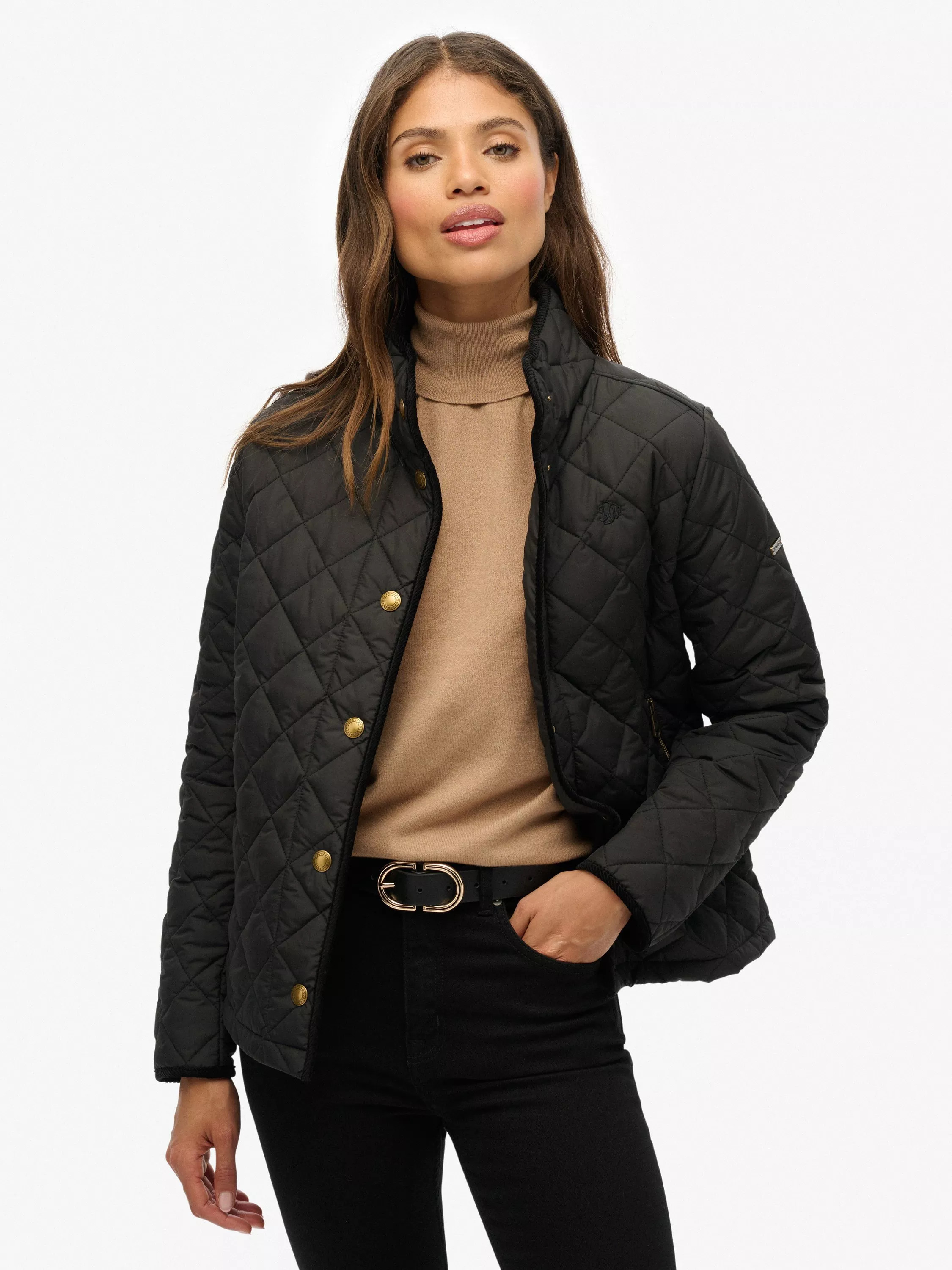 Superdry Estate Country Liner Jacket, Meteorite Black | John Lewis (UK)