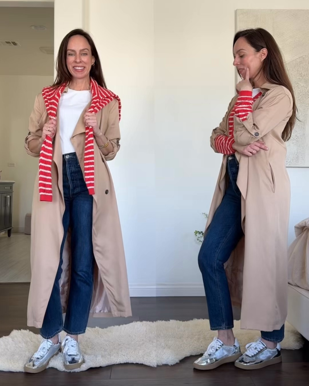 Cardi: S / Tee: S / Jeans: 25 / sneakers run tts

Trying out the sweater scarf trend: essentially tying a sweater over a jacket, coat etc. Still not sure about it but love this cardi so much! Super lightweight 

#LTKOver40 #LTKStyleTip #LTKFindsUnder50