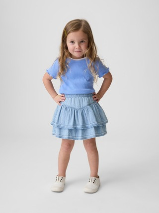 Baby & Toddler Denim Ruffle Skort | Gap (US)