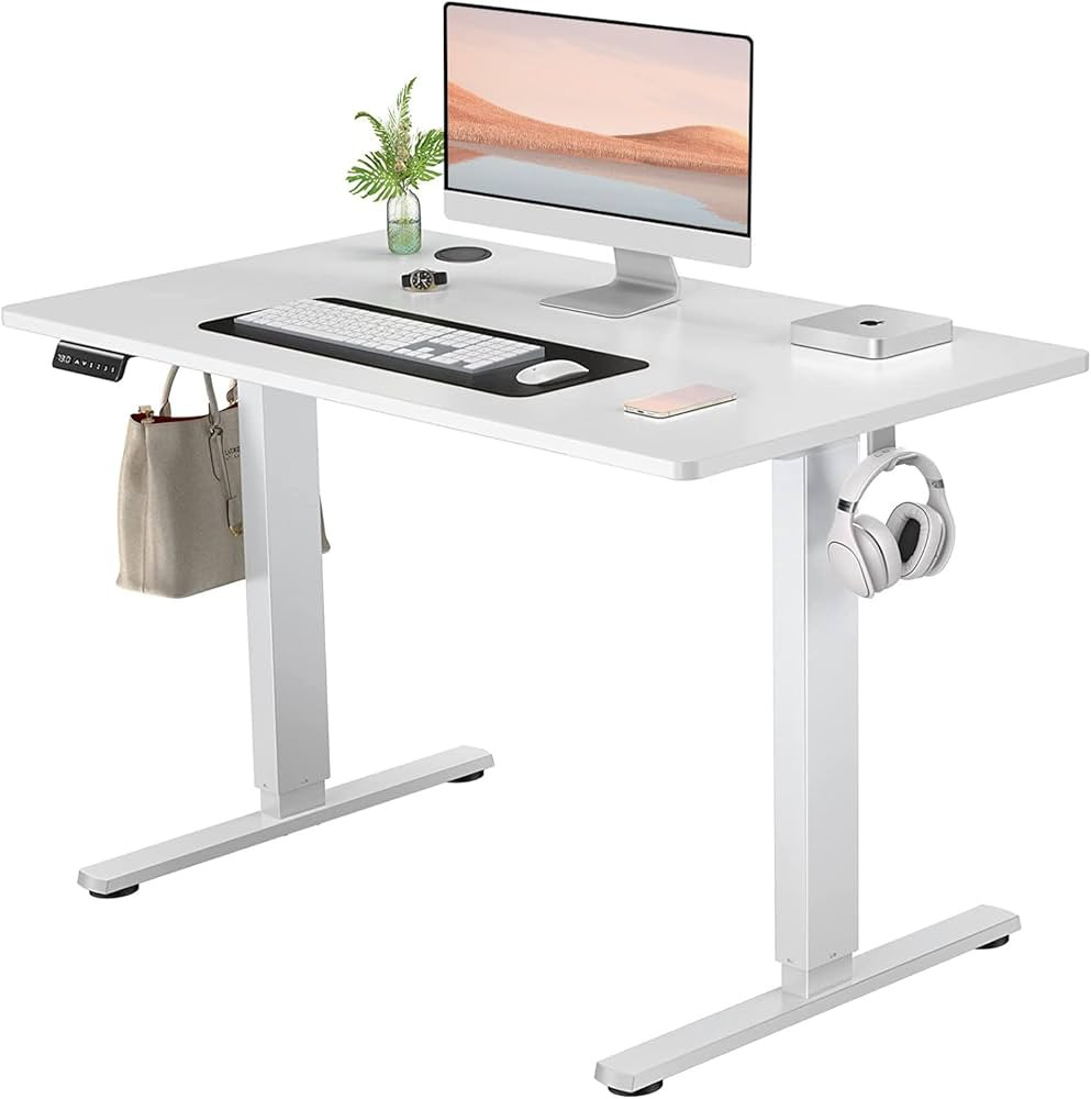 Standing Desk, Stand Up Desk, 40 x 24in Electric Standing Desk Adjustable Height, Sit to Stand De... | Amazon (US)