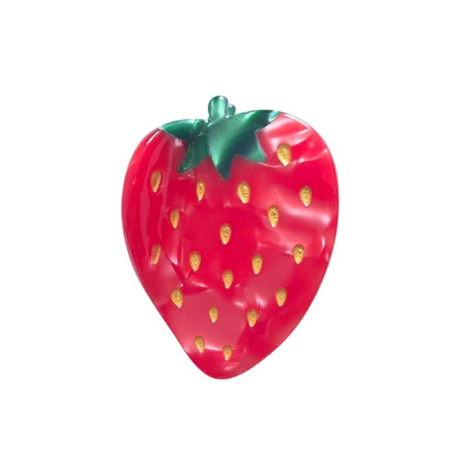 Strawberry hair clips, cellulose acetate clips, small hair clips for women | Amazon (US)