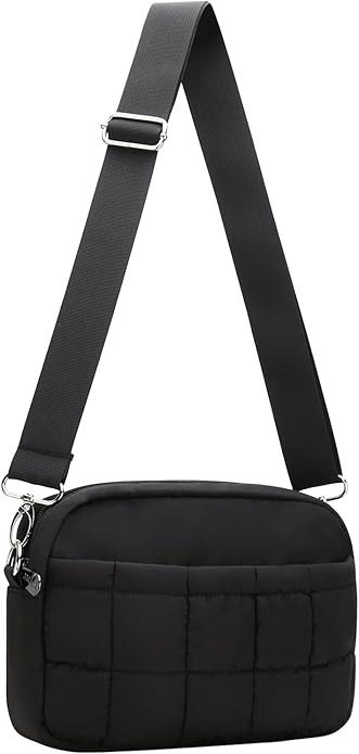 E-Tree Small Crossbody Bag for Women, Puffer Cross Body Purse, Nylon Quilted Shoulder Handbag wit... | Amazon (US)