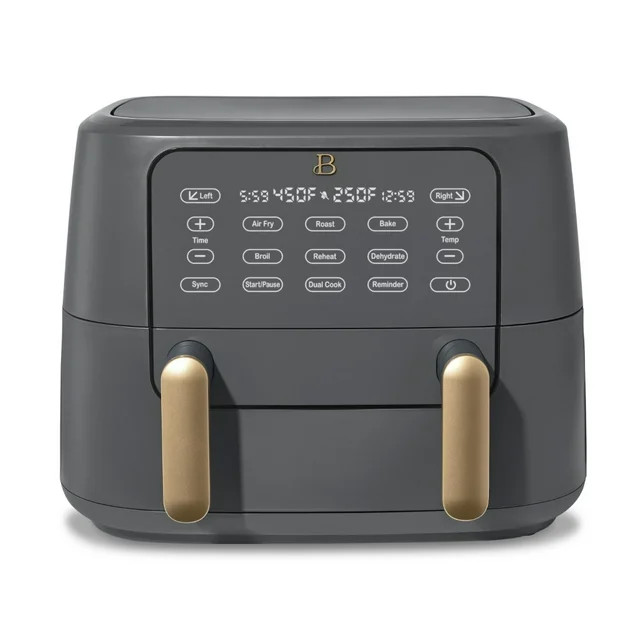 Beautiful 9QT TriZone Air Fryer, Oyster Grey by Drew Barrymore | Walmart (US)