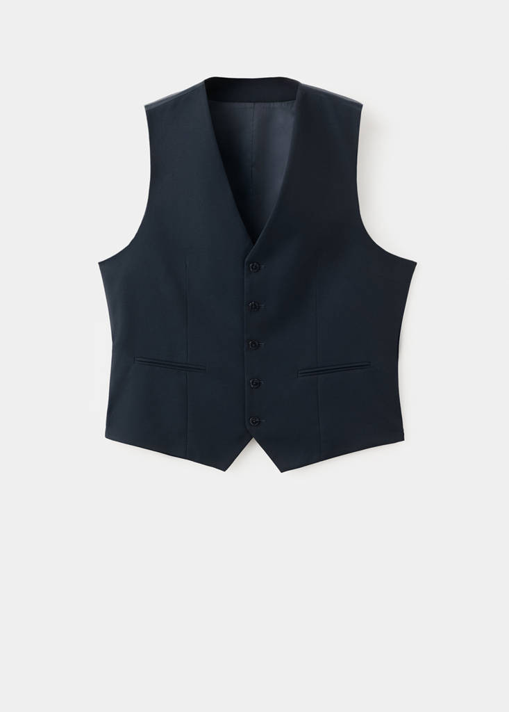 Slim-fit suit vest navy - Man - 36 - MANGO MAN | Mango (US/MX/AU)