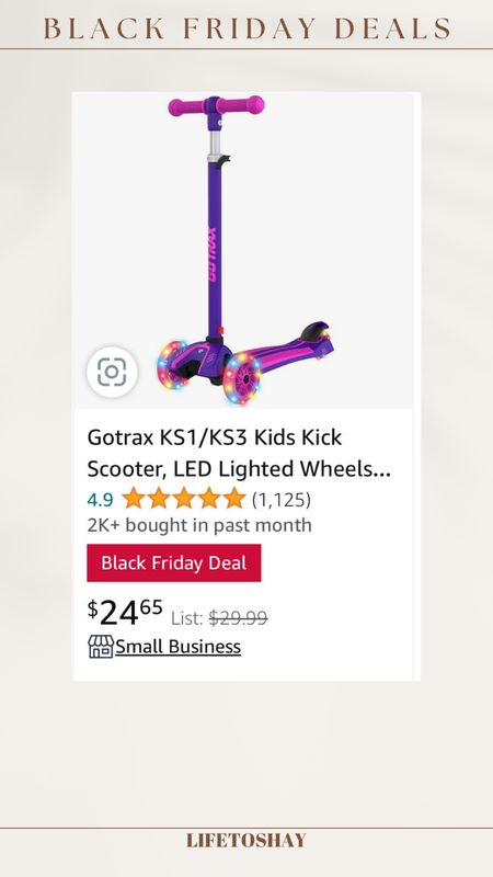 Kid gift ideas! Scooters! Black Friday Deals. 

#LTKkids #LTKCyberWeek #LTKSeasonal