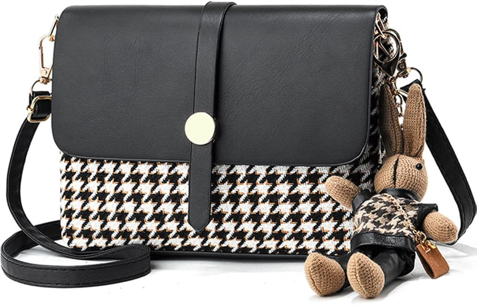 RTGGSEL Rhomboid Patterned Bucket Bag Crossbody Shoulder Bags for Women Cylinder Purse Satchel Ha... | Amazon (US)