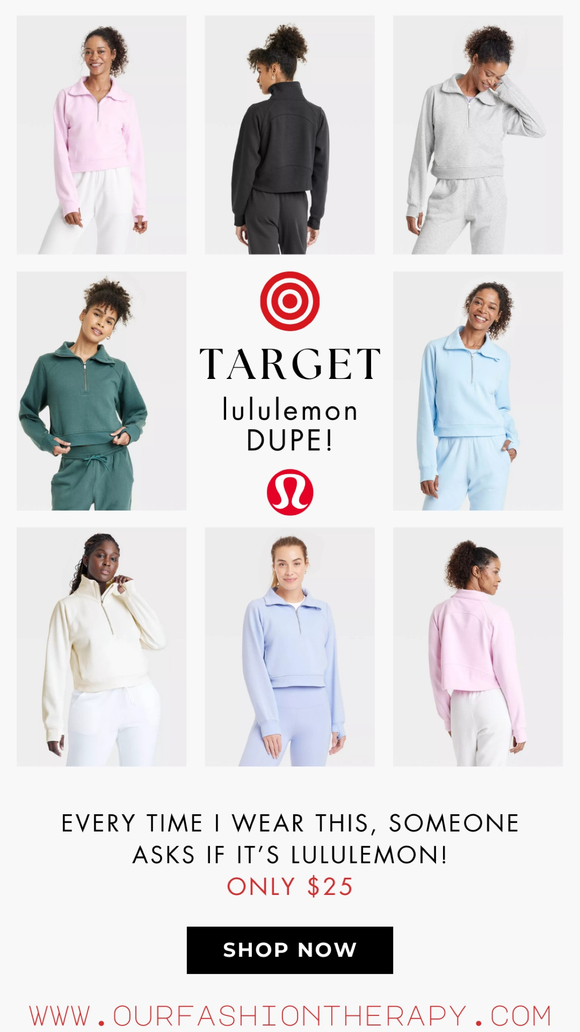 Every time I wear this green color, someone asks if it’s Lululemon! Only $25 from Target. 

#LTKOver40 #LTKFindsUnder50 #LTKStyleTip