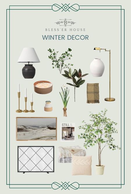 My favorite winter home decor to use in January! 

Winter, evergreen, candle, lamp, table lamp, floor lamp, coffee table book, branches, stems, winter stems, winter branches, faux plants, fireplace screen, tv art, Samsung frame tv art, plaid throw blanket, faux fur throw blanket, cable knit throw pillow, artificial tree, studio McGee, Target, walmart, Amazon, Home Depot, Lowe’s, vase, winter decor, after Christmas, modern vintage traditional cozy 

#LTKSeasonal #LTKhome