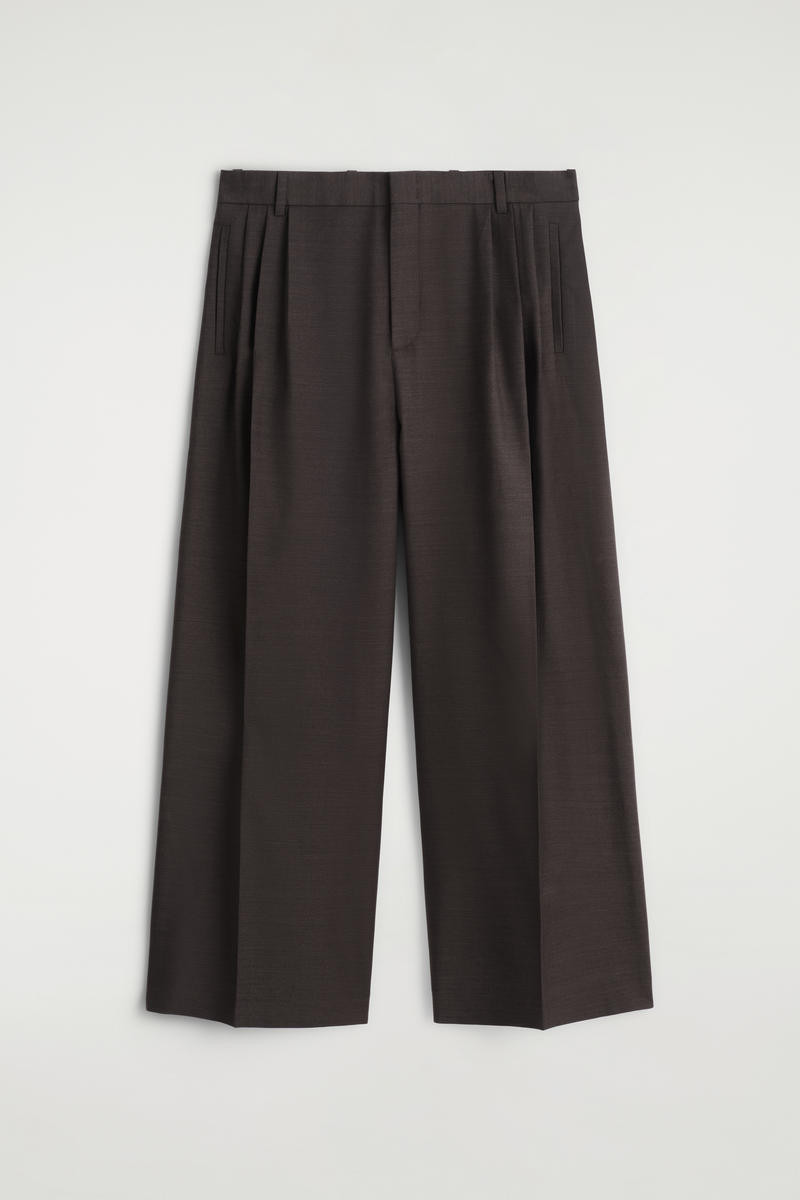 Pleated Wool Wide-Leg Pants | COS (US)