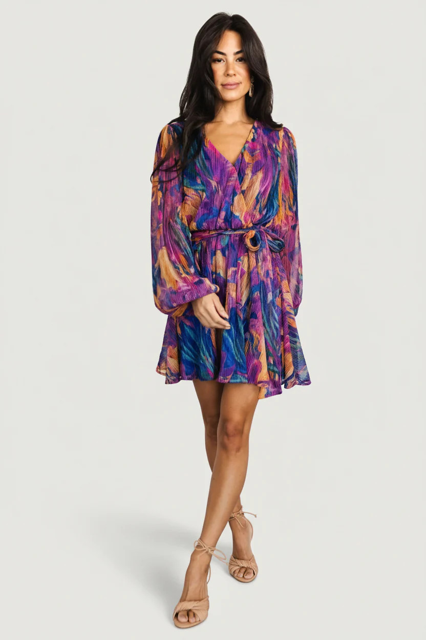 Rev Mini Dress | Blue Multi | Baltic Born