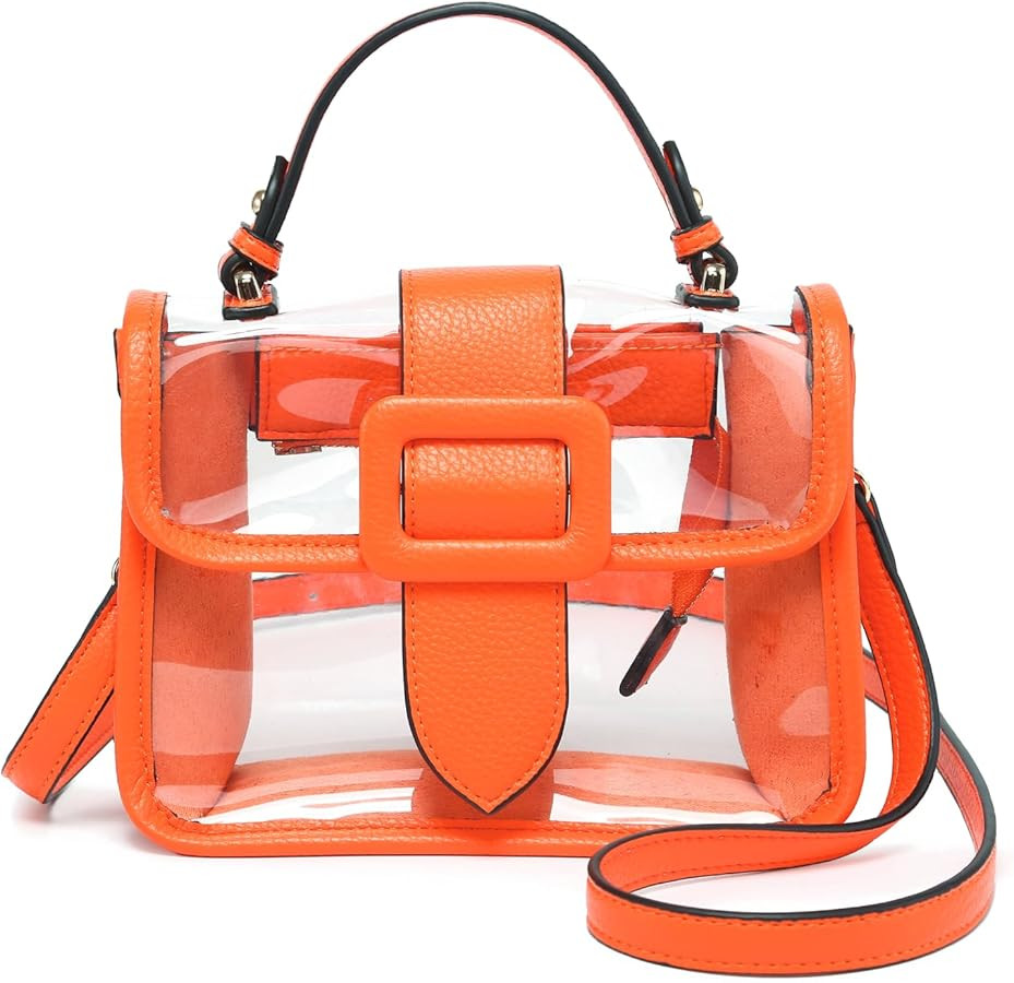 Toni Clear Crossbody Satchel Bags Stadium Approved Shoulder Handbag Purse for Women Concerts Spor... | Amazon (US)