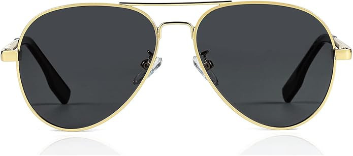 Amazon.com: Kids Small Polarized Aviator Sunglasses for Girls and Boys Age 4-16 (Gold/ Grey) : Cl... | Amazon (US)
