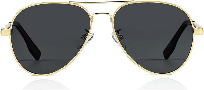 Amazon.com: Kids Small Polarized Aviator Sunglasses for Girls and Boys Age 4-16 (Gold/ Grey) : Cl... | Amazon (US)