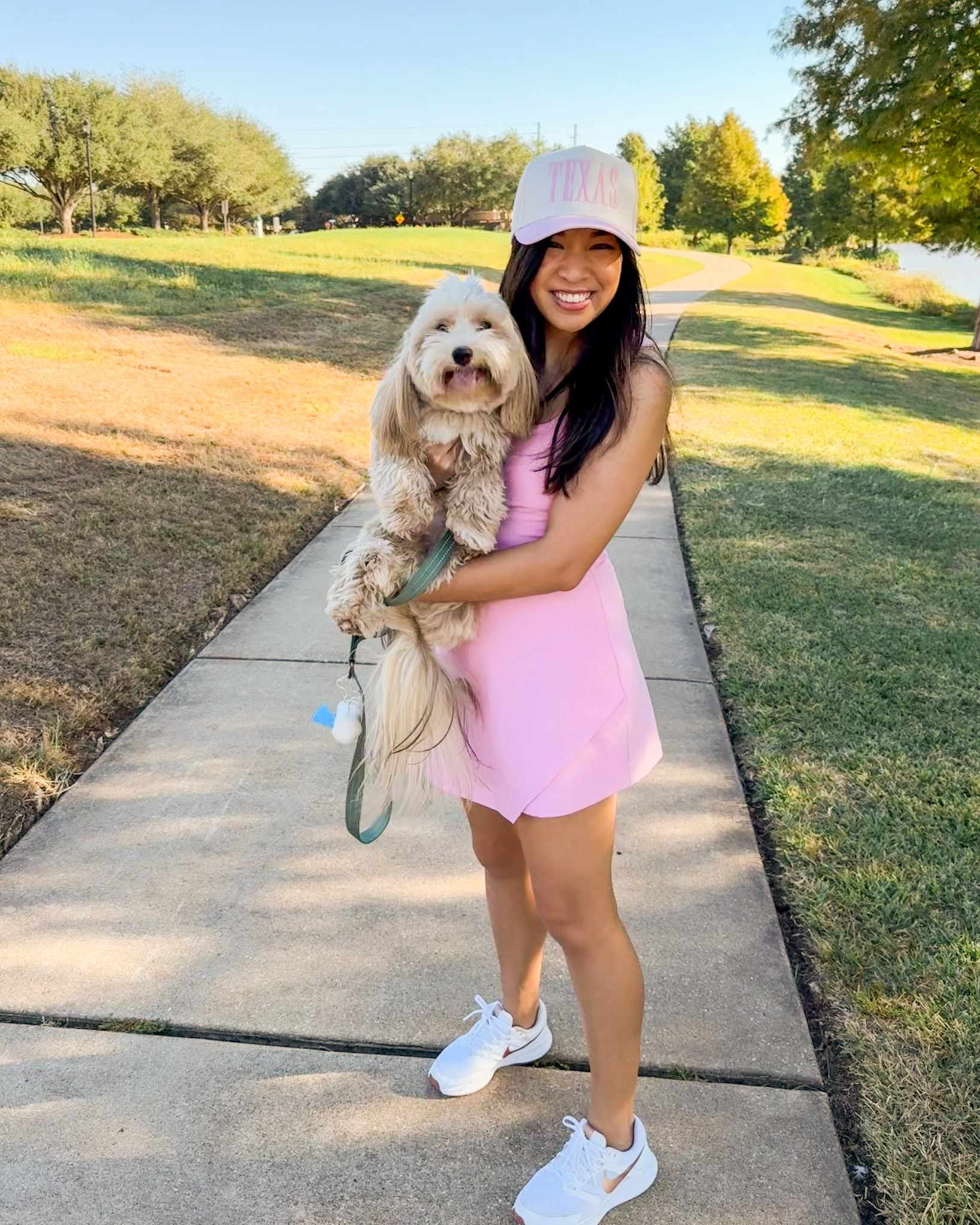 Another great clearance find! This pink active dress is so comfortable and shorts are detached in the back for easy bathroom breaks. Wearing a small petite but probably could have done XS!

#LTKPetite #LTKActive #LTKSaleAlert