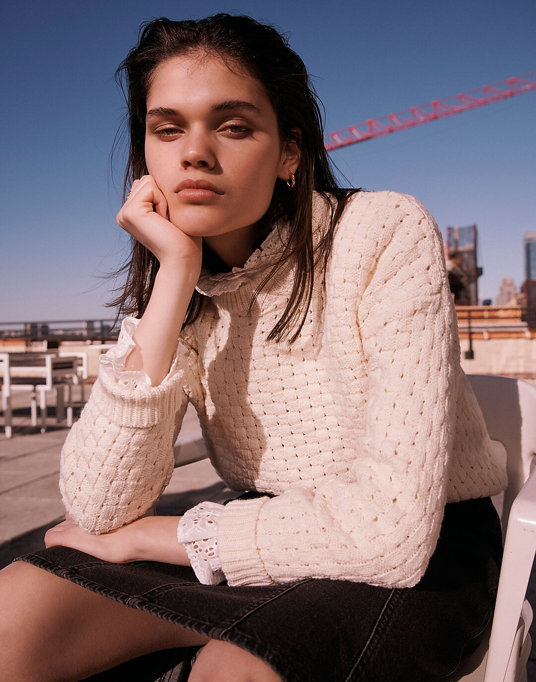 Basketweave-Stitch Sweater | Madewell