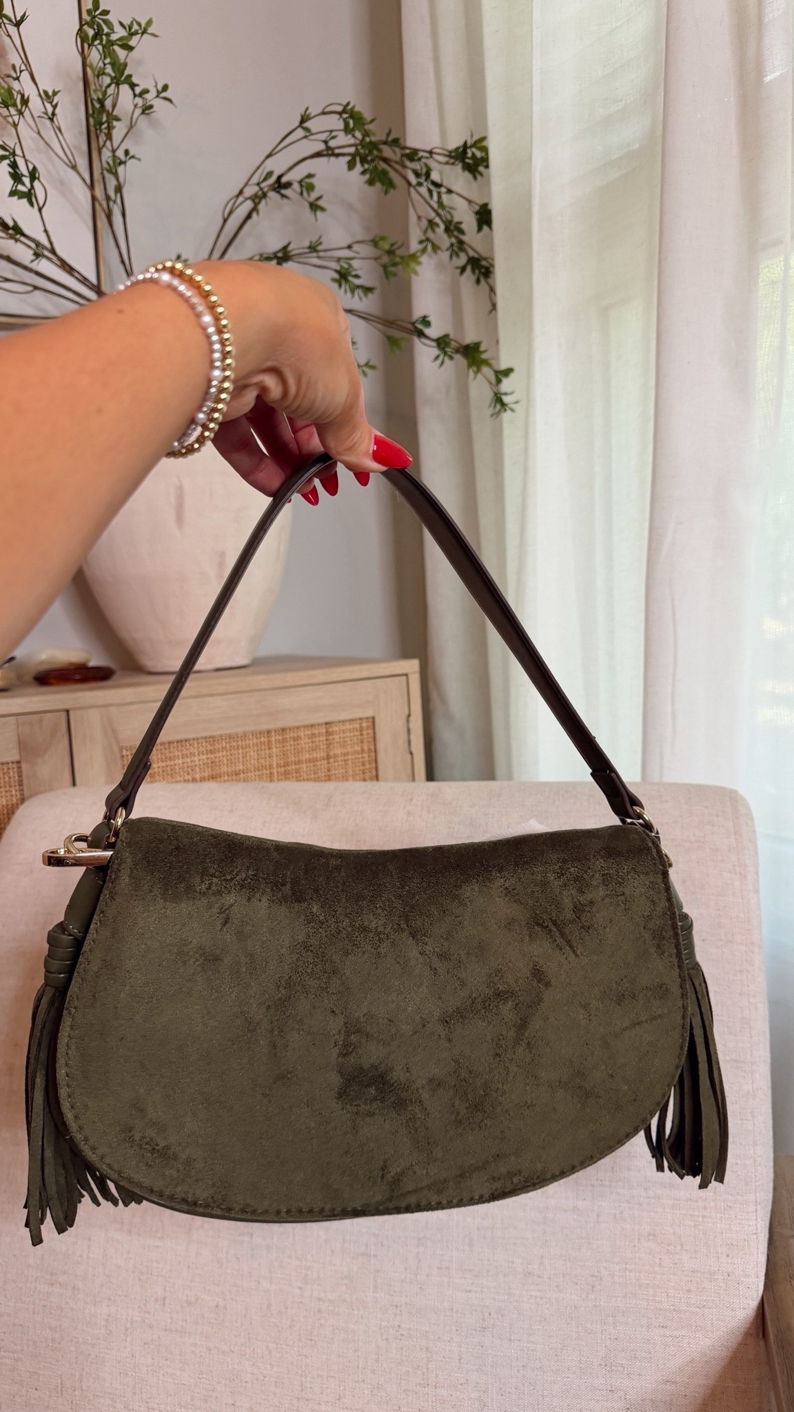 faux suede fringe bag for fall!! walmart fashion, walmart @Walmart