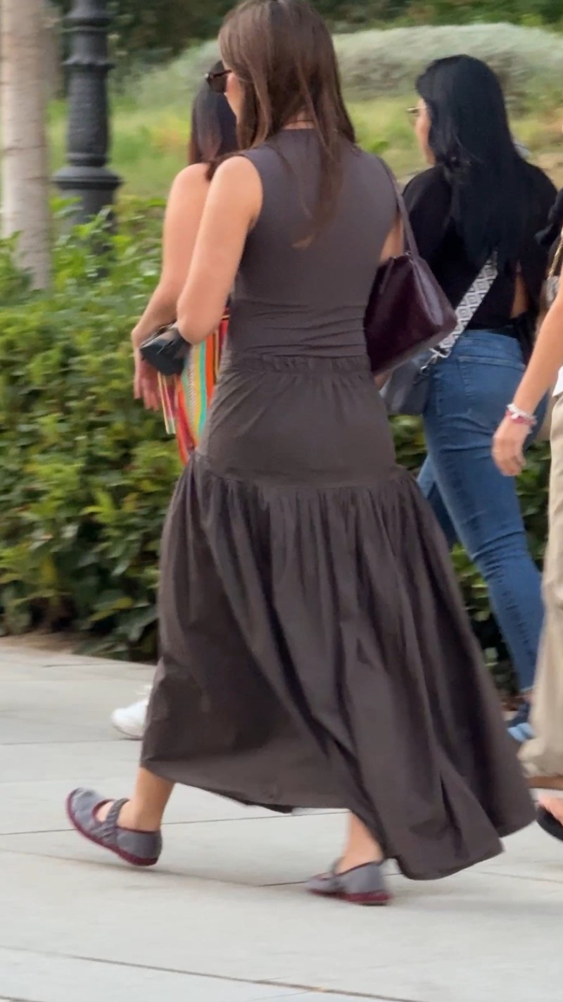 spotted in Madrid drop waist skirt & grey merceditas 🩶🍒 

#LTKespana #LTKFashionMonth #LTKeurope