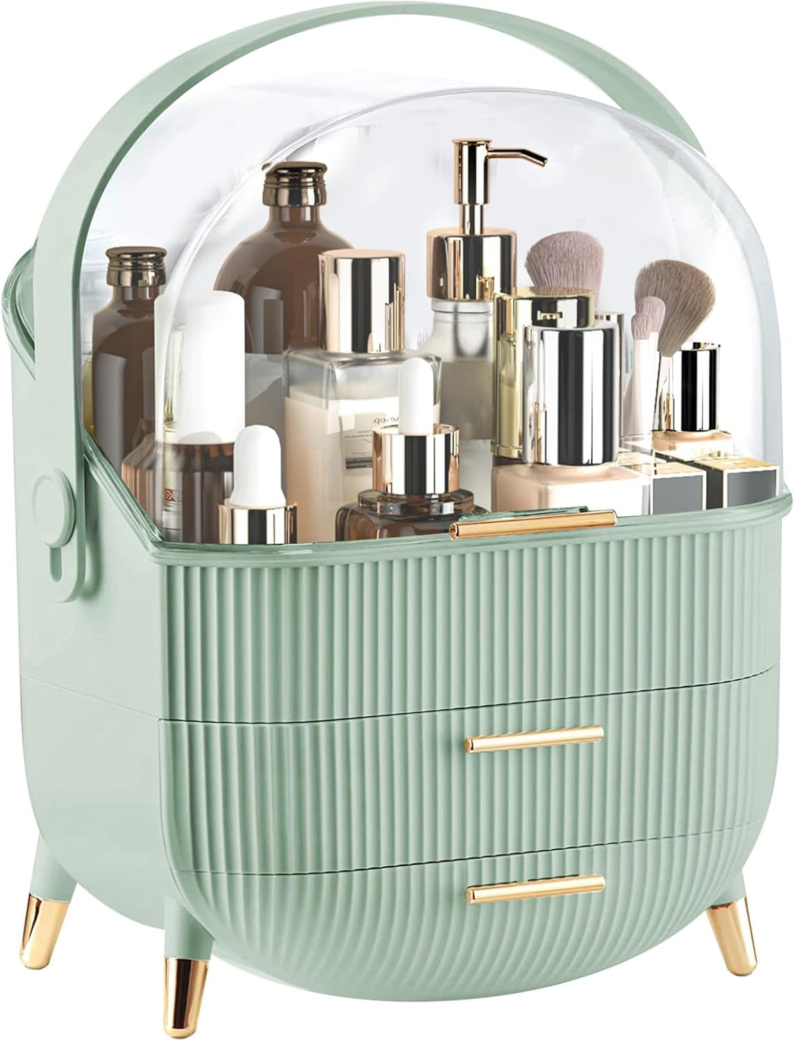 Makeup Organizer for Vanity, Large Capacity Skincare Organizer Countertop | Amazon (US)