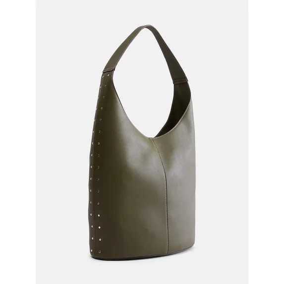 Scenario Women's Faux Leather Bucket Bag, Burnt Olive | Walmart (US)