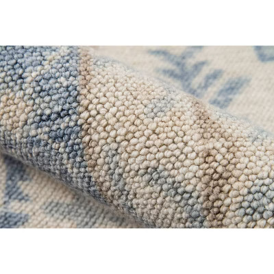 Momeni 6'6"x9' Anatolia Jaz Medallion Machine Loomed Area Rug Blue: Wool & Nylon, Low Pile, Classic Rectangle Design | Target