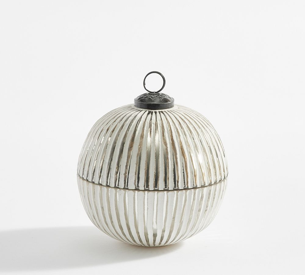 Ornament Shaped Scented Candles - Winter Spruce | Pottery Barn (US)