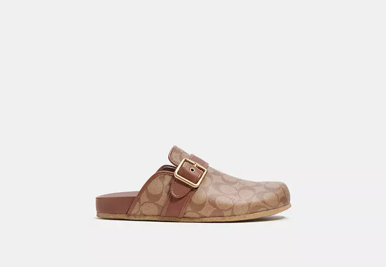 Clog Sandal In Signature Canvas | Coach Outlet US