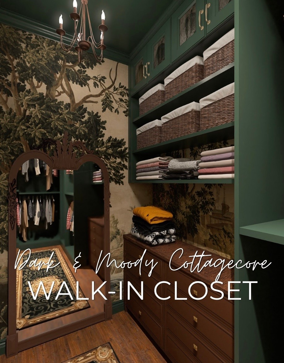 Designed by Brandy
Dark & Moody Cottagecore Walk-in Closet

#LTKHome #LTKmomlife #LTKSeasonal