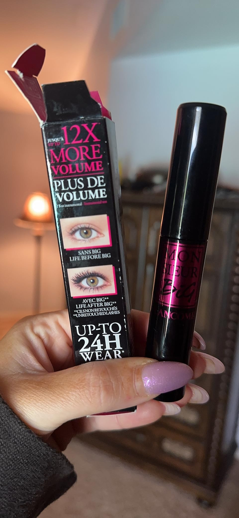 Lancôme Monsieur Big Volumizing Mascara for up to 12x More Volume & 24H Wear - False Lash Effect... | Amazon (US)