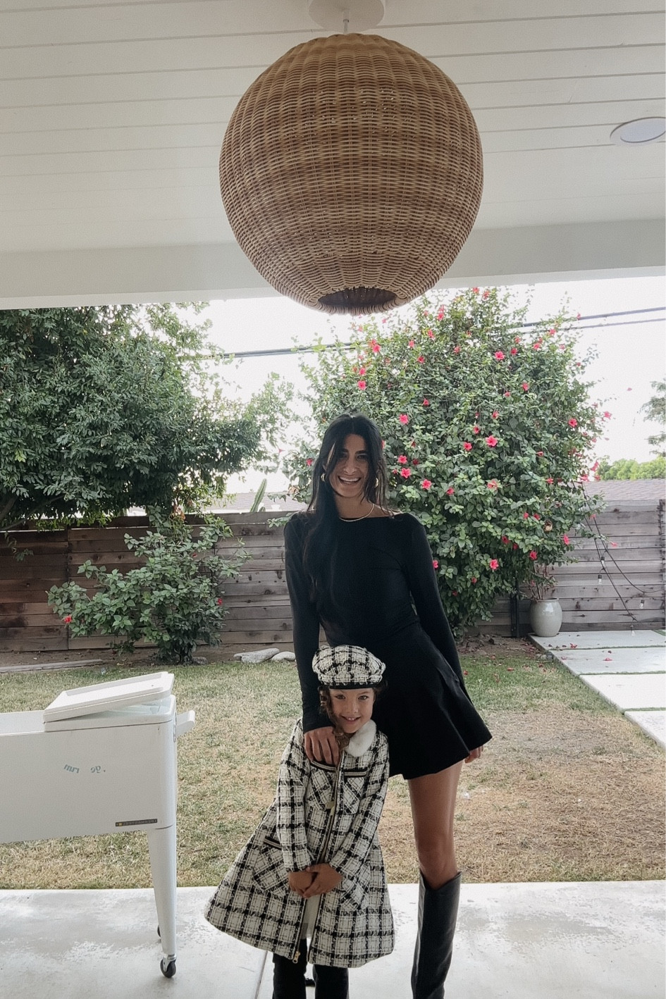 Black outfit, outdoor pendant, white cooler, couldn’t link outfit but it’s from Macys! 

#LTKHoliday #LTKSeasonal