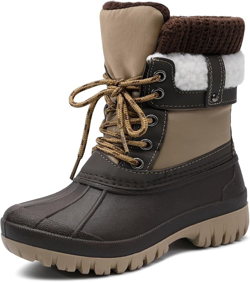 Boys Girls Winter Snow Boots Waterproof Anti-slip Warm Lining Shoes (Toddler/Little Kid/Big Kid) | Amazon (US)