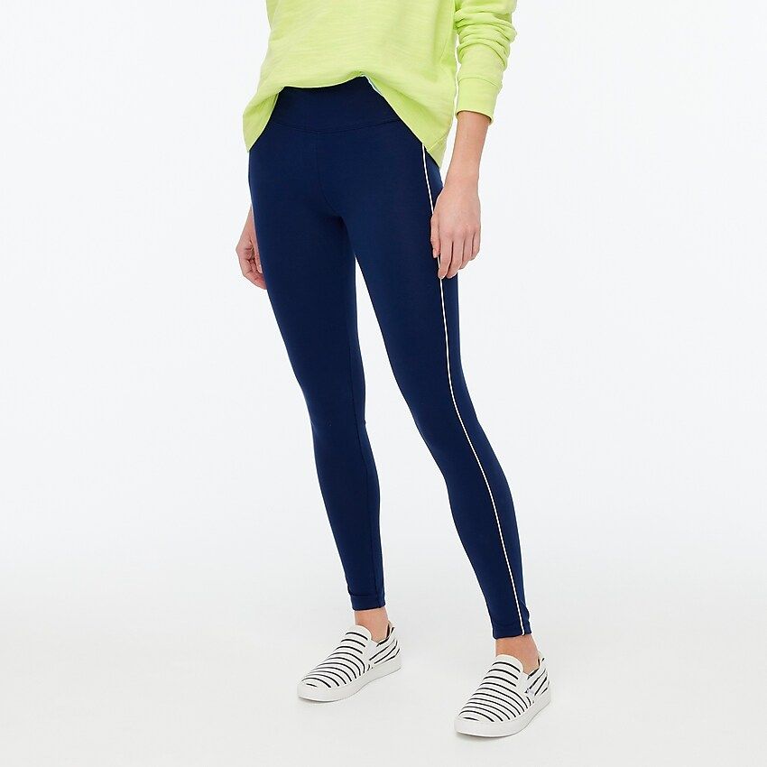 Leggings with piping | J.Crew Factory