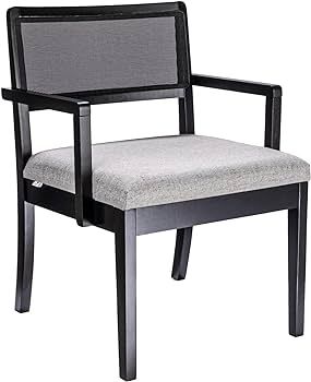 Creative Co-Op Crawford Mid Century Modern Solid Wood Woven Cane Back and Cotton Blend Upholstere... | Amazon (US)