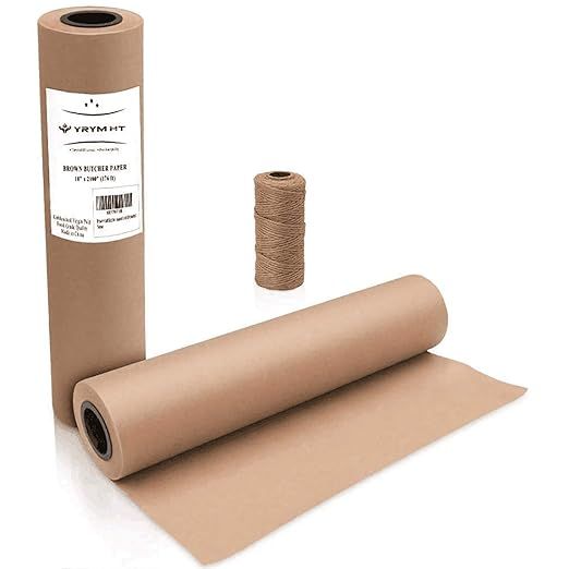 YRYM HT Brown Kraft Butcher Paper Roll - Natural Food Grade Brown Wrapping Paper for BBQ Briskets... | Amazon (US)