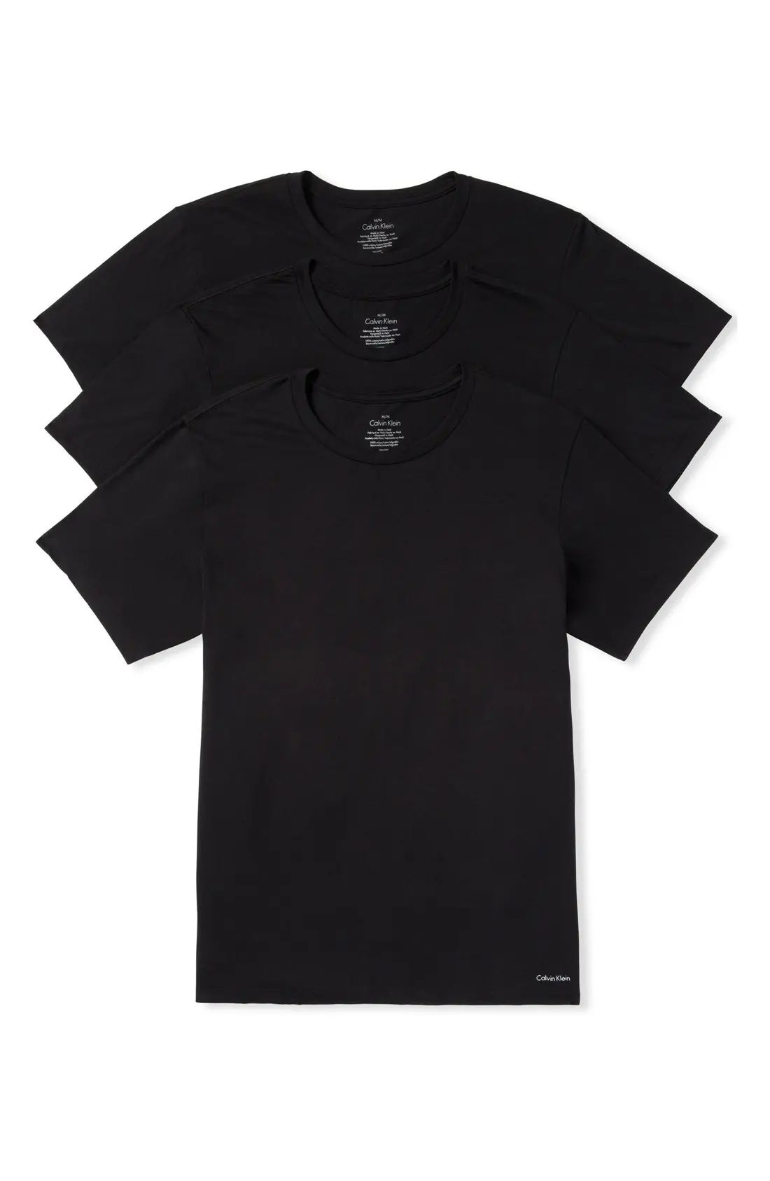Men's Calvin Klein 3-Pack Cotton T-Shirt, Size X-Large - Black | Nordstrom