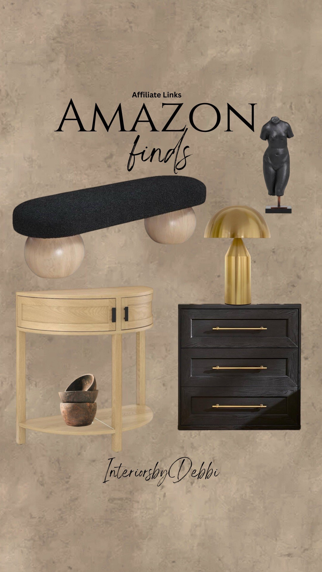 Amazon Finds
Bench, nightstand, console table, lamp, wood bowls, transitional home, modern decor, amazon find, amazon home, target home decor, mcgee and co, studio mcgee, amazon must have, pottery barn, Walmart finds, affordable decor, home styling, budget friendly, accessories, neutral decor, home finds, new arrival, coming soon, sale alert, high end look for less, Amazon favorites, Target finds, cozy, modern, earthy, transitional, luxe, romantic, home decor, budget friendly decor, Amazon decor #amazonhome #founditonamazon

#LTKSeasonal #LTKHome #LTKSummerEdit