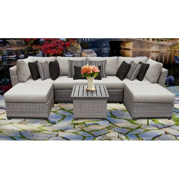 Kenwick 7 Piece Sectional Seating Group with Cushions | Wayfair North America