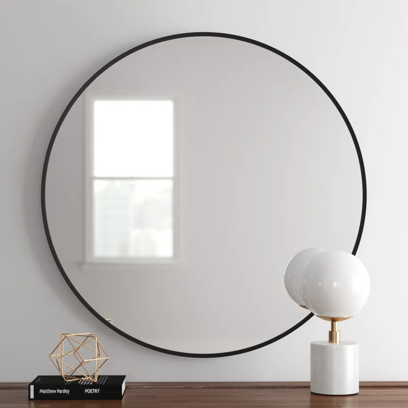Rouillard Round Metal Wall Mirror | Wayfair North America