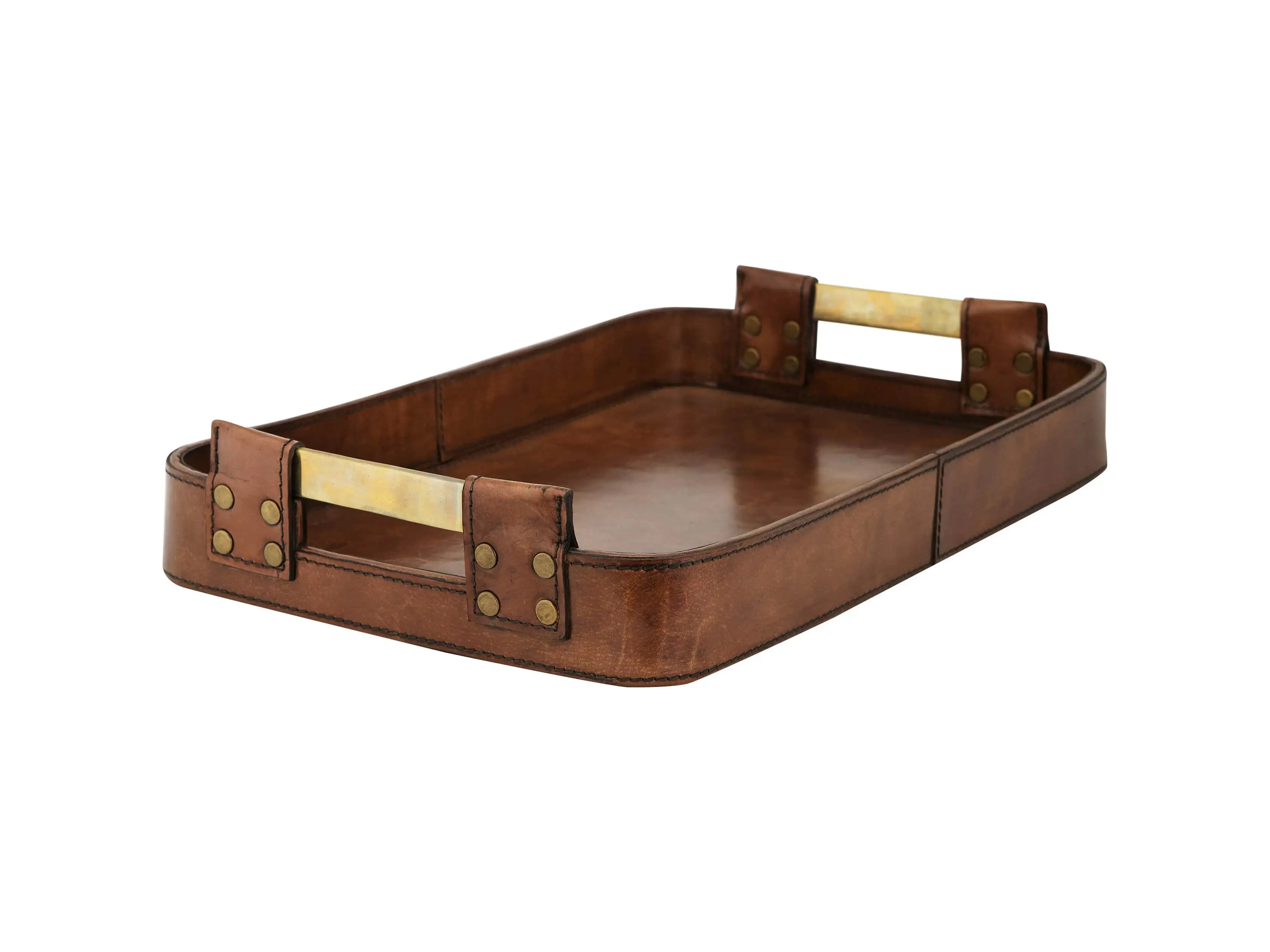 Andres Leather Tray | Arhaus