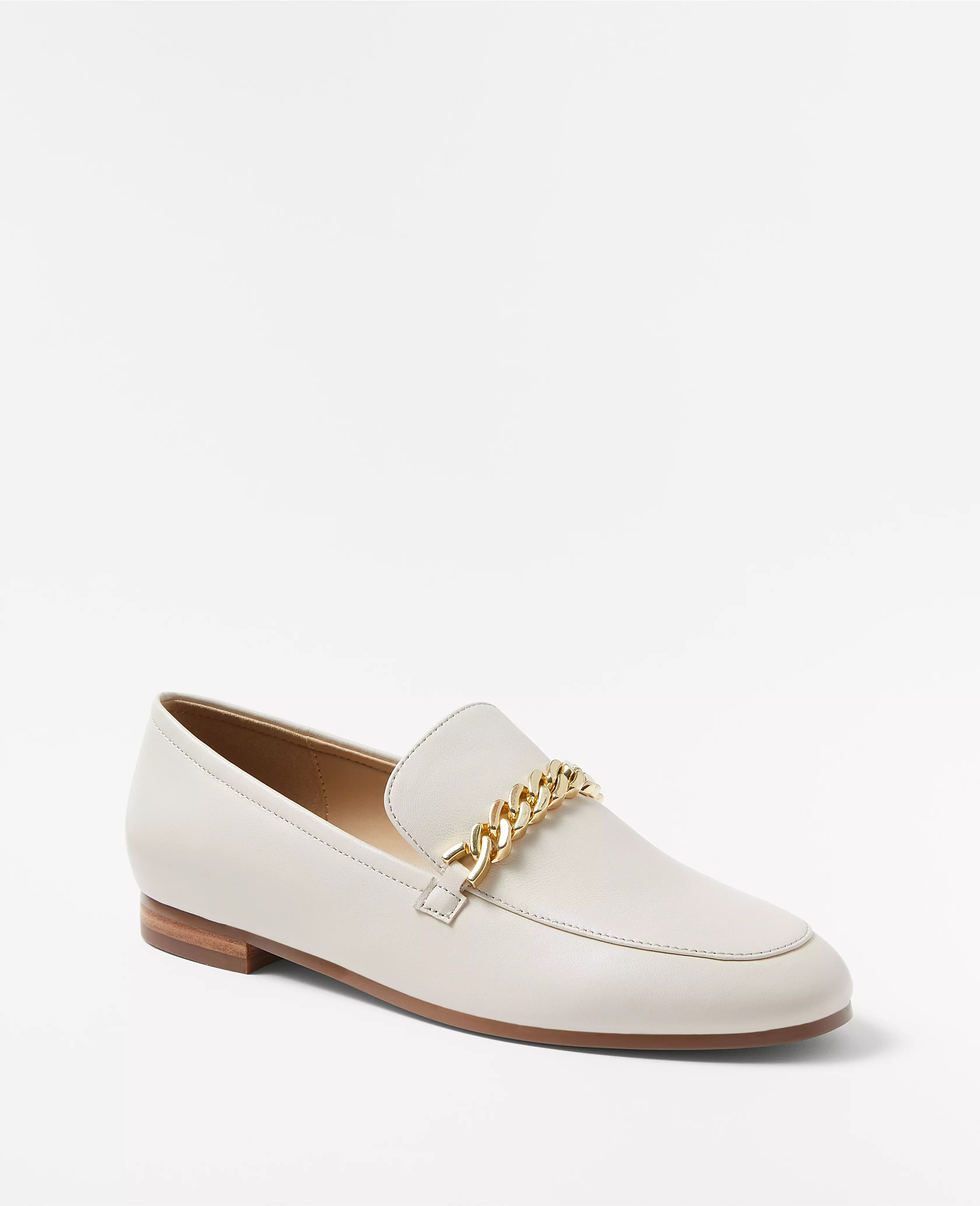 Chain Leather Loafers | Ann Taylor (US)