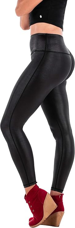 Zena Faux Leather Leggings | High Waisted Pants| Black Leggings for Women|Tummy Control+Stretchy | Amazon (US)