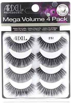 Ardell False Eyelashes Mega Volume 251, 1 pack (4 pairs per pack) | Amazon (US)