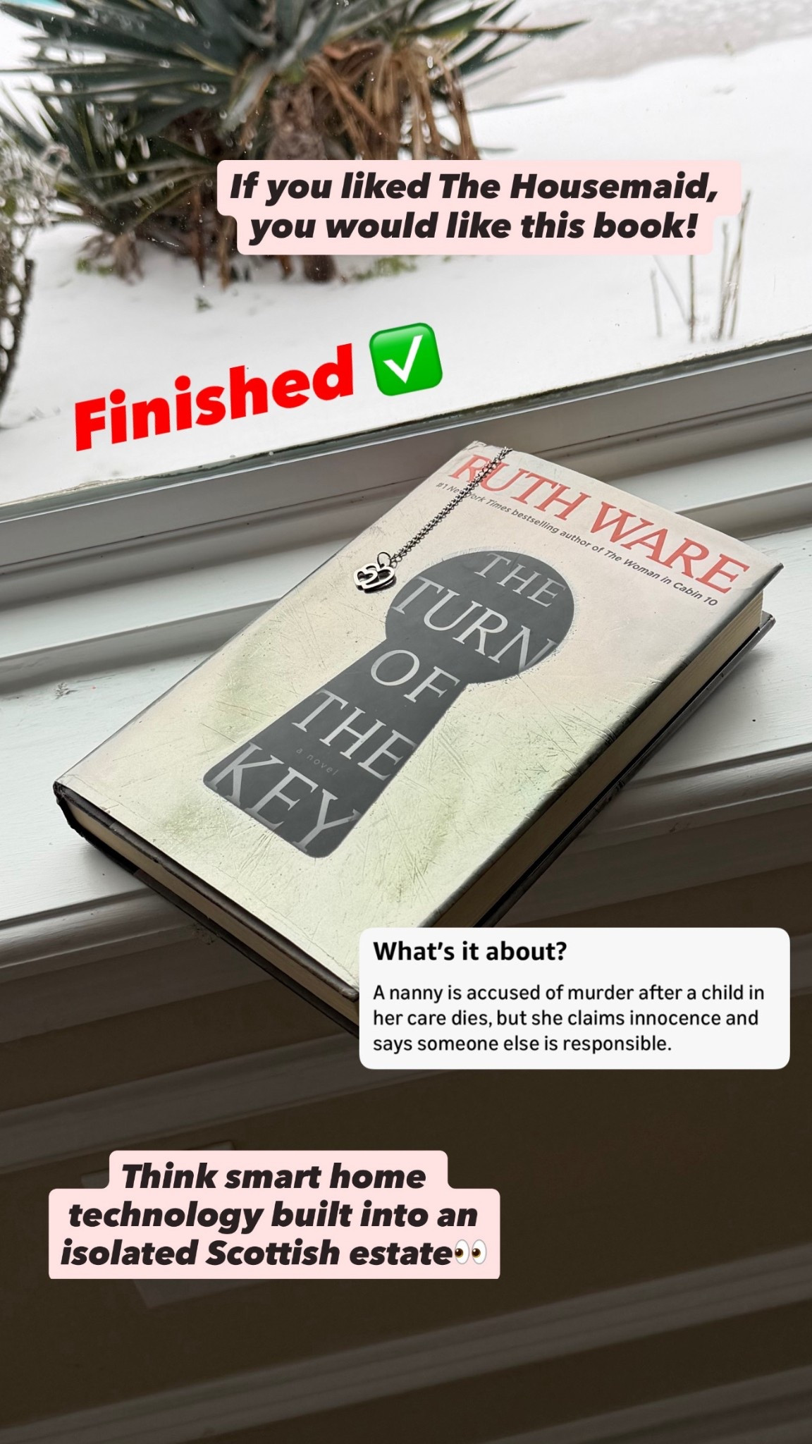 The Turn of the Key. Thriller. Book recs. Books. The Housemaid. 

#LTKHome #LTKU