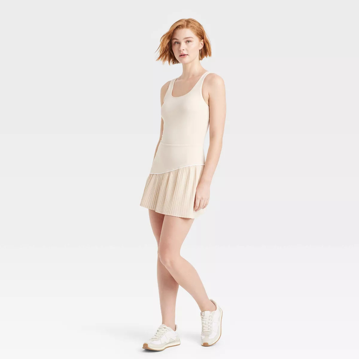 Women's Knit Asymmetrical Pleated Active Dress - JoyLab™ | Target