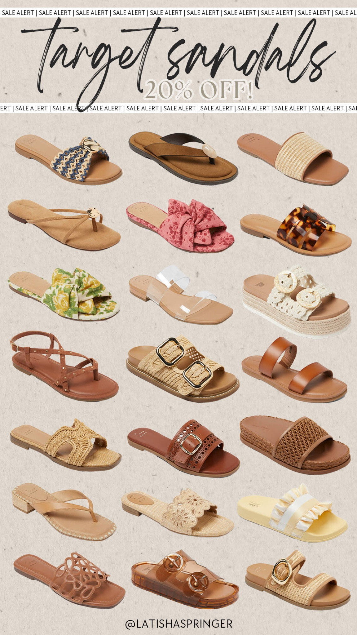 20% off sandals at Target!

#targetdeals

Target deals. Target fashion. Target summer sandals  

#LTKSeasonal #LTKSaleAlert #LTKootd