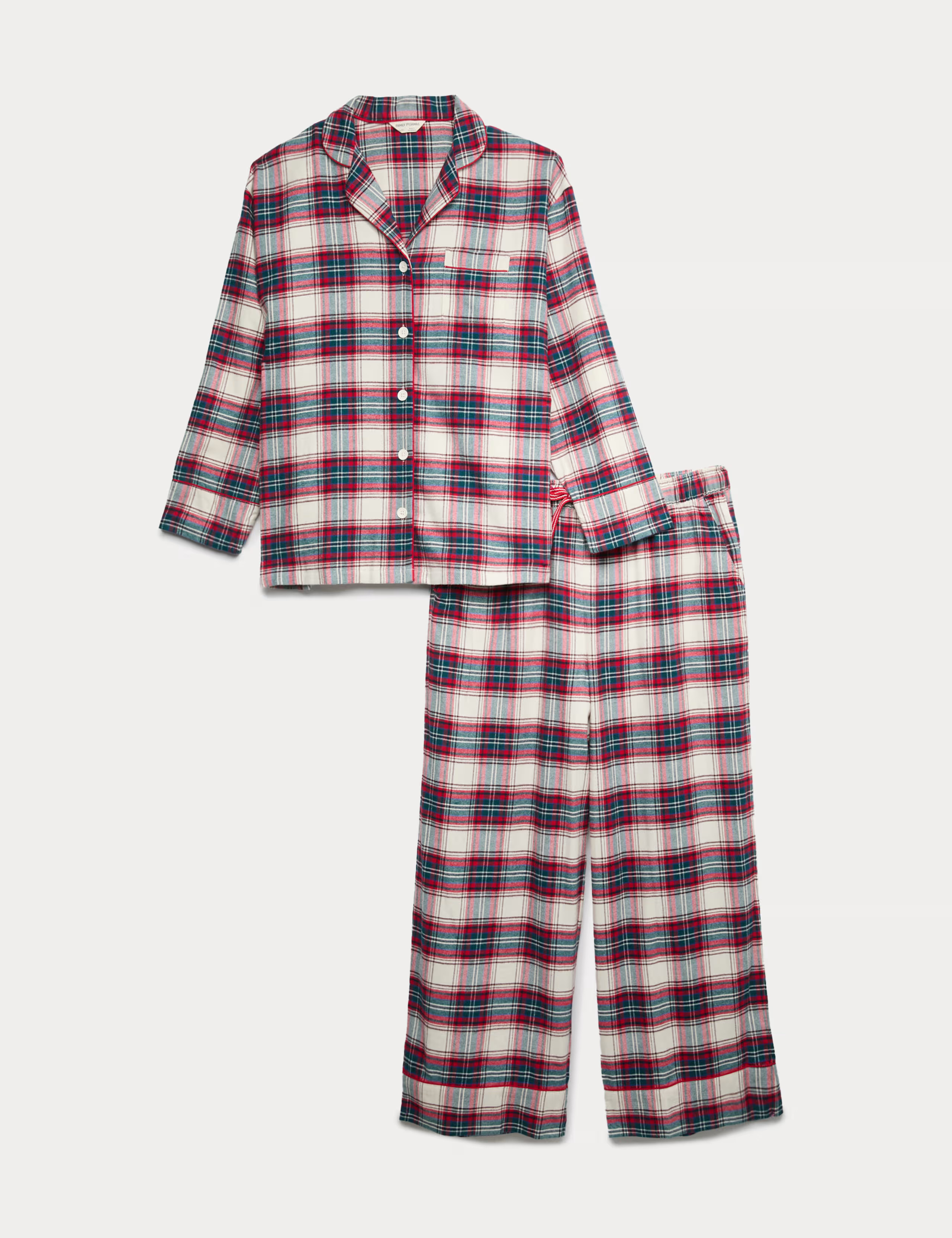 Pure Cotton Family Christmas Checked Pyjama Set | Marks & Spencer (UK)